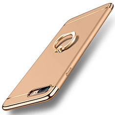 Coque Bumper Luxe Metal et Plastique Etui Housse avec Support Bague Anneau A06 pour Apple iPhone 8 Plus Or