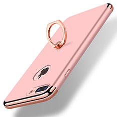 Coque Bumper Luxe Metal et Plastique Etui Housse avec Support Bague Anneau A07 pour Apple iPhone 8 Plus Or Rose