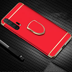 Coque Bumper Luxe Metal et Plastique Etui Housse avec Support Bague Anneau T01 pour Huawei Honor 20 Pro Rouge