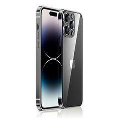 Coque Bumper Luxe Metal et Plastique Etui Housse JB1 pour Apple iPhone 14 Pro Max Noir