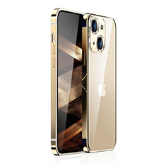 Coque Bumper Luxe Metal et Plastique Etui Housse JB1 pour Apple iPhone 15 Or