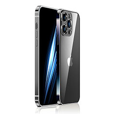 Coque Bumper Luxe Metal et Plastique Etui Housse JB2 pour Apple iPhone 13 Pro Max Noir
