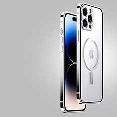 Coque Bumper Luxe Metal et Plastique Etui Housse JB2 pour Apple iPhone 14 Pro Argent