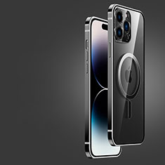 Coque Bumper Luxe Metal et Plastique Etui Housse JB2 pour Apple iPhone 14 Pro Max Noir