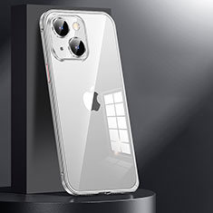 Coque Bumper Luxe Metal et Plastique Etui Housse JL1 pour Apple iPhone 14 Argent