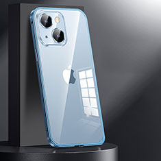Coque Bumper Luxe Metal et Plastique Etui Housse JL1 pour Apple iPhone 14 Bleu