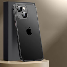 Coque Bumper Luxe Metal et Plastique Etui Housse JL2 pour Apple iPhone 13 Noir
