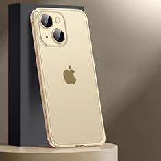 Coque Bumper Luxe Metal et Plastique Etui Housse JL2 pour Apple iPhone 13 Or