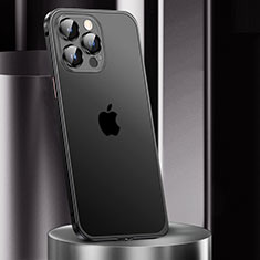 Coque Bumper Luxe Metal et Plastique Etui Housse JL2 pour Apple iPhone 13 Pro Max Noir