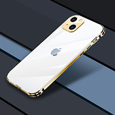 Coque Bumper Luxe Metal et Plastique Etui Housse JL3 pour Apple iPhone 13 Or
