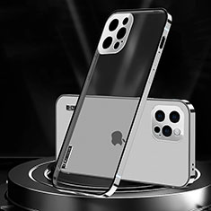 Coque Bumper Luxe Metal et Plastique Etui Housse JL3 pour Apple iPhone 13 Pro Argent