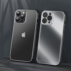 Coque Bumper Luxe Metal et Plastique Etui Housse LF1 pour Apple iPhone 13 Pro Noir