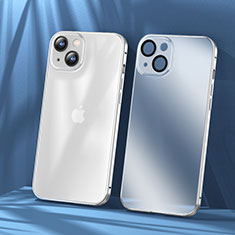 Coque Bumper Luxe Metal et Plastique Etui Housse LF1 pour Apple iPhone 14 Plus Argent