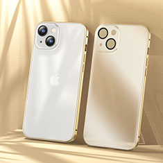 Coque Bumper Luxe Metal et Plastique Etui Housse LF1 pour Apple iPhone 15 Or