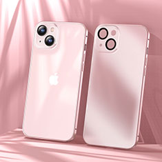 Coque Bumper Luxe Metal et Plastique Etui Housse LF1 pour Apple iPhone 15 Or Rose