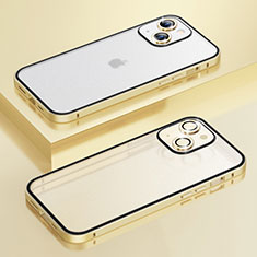 Coque Bumper Luxe Metal et Plastique Etui Housse LF3 pour Apple iPhone 14 Or