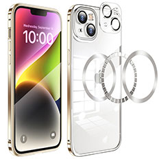 Coque Bumper Luxe Metal et Plastique Etui Housse LF5 pour Apple iPhone 14 Plus Or