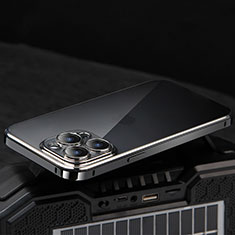 Coque Bumper Luxe Metal et Plastique Etui Housse LF5 pour Apple iPhone 14 Pro Max Noir