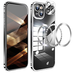 Coque Bumper Luxe Metal et Plastique Etui Housse LF5 pour Apple iPhone 15 Plus Noir