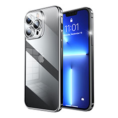 Coque Bumper Luxe Metal et Plastique Etui Housse LF7 pour Apple iPhone 13 Pro Max Noir