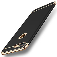Coque Bumper Luxe Metal et Plastique Etui Housse M01 pour Apple iPhone 7 Plus Noir