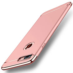 Coque Bumper Luxe Metal et Plastique Etui Housse M01 pour Apple iPhone 8 Plus Or Rose