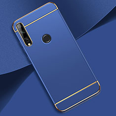 Coque Bumper Luxe Metal et Plastique Etui Housse M01 pour Huawei Enjoy 10 Plus Bleu