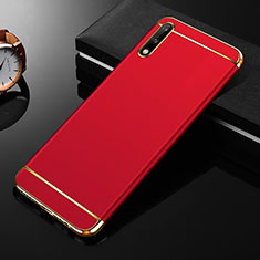 Coque Bumper Luxe Metal et Plastique Etui Housse M01 pour Huawei Enjoy 10 Rouge