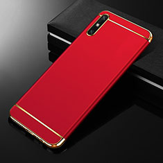 Coque Bumper Luxe Metal et Plastique Etui Housse M01 pour Huawei Enjoy 10e Rouge
