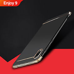 Coque Bumper Luxe Metal et Plastique Etui Housse M01 pour Huawei Enjoy 9 Noir