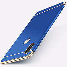 Coque Bumper Luxe Metal et Plastique Etui Housse M01 pour Huawei Honor 10 Lite Bleu