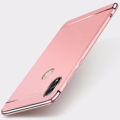 Coque Bumper Luxe Metal et Plastique Etui Housse M01 pour Huawei Honor 10 Lite Or Rose