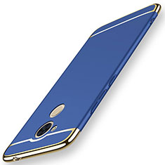 Coque Bumper Luxe Metal et Plastique Etui Housse M01 pour Huawei Honor 6C Bleu