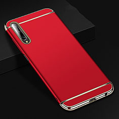 Coque Bumper Luxe Metal et Plastique Etui Housse M01 pour Huawei Honor 9X Pro Rouge
