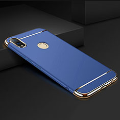 Coque Bumper Luxe Metal et Plastique Etui Housse M01 pour Huawei Honor V10 Lite Bleu
