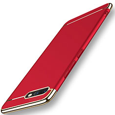 Coque Bumper Luxe Metal et Plastique Etui Housse M01 pour Huawei Honor V10 Rouge