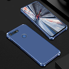 Coque Bumper Luxe Metal et Plastique Etui Housse M01 pour Huawei Honor View 20 Bleu