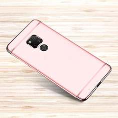 Coque Bumper Luxe Metal et Plastique Etui Housse M01 pour Huawei Mate 20 X 5G Or Rose