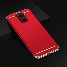 Coque Bumper Luxe Metal et Plastique Etui Housse M01 pour Huawei Nova 5i Pro Rouge
