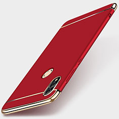 Coque Bumper Luxe Metal et Plastique Etui Housse M01 pour Huawei P Smart (2019) Rouge