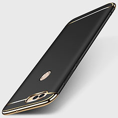 Coque Bumper Luxe Metal et Plastique Etui Housse M01 pour Huawei P Smart Noir
