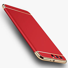 Coque Bumper Luxe Metal et Plastique Etui Housse M01 pour Huawei P10 Plus Rouge