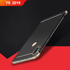 Coque Bumper Luxe Metal et Plastique Etui Housse M01 pour Huawei Y9 (2019) Noir