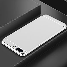 Coque Bumper Luxe Metal et Plastique Etui Housse M01 pour OnePlus 5T A5010 Argent