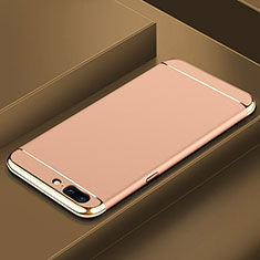 Coque Bumper Luxe Metal et Plastique Etui Housse M01 pour OnePlus 5T A5010 Or