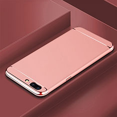 Coque Bumper Luxe Metal et Plastique Etui Housse M01 pour OnePlus 5T A5010 Or Rose