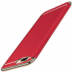Coque Bumper Luxe Metal et Plastique Etui Housse M01 pour Oppo A12e Rouge