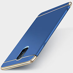 Coque Bumper Luxe Metal et Plastique Etui Housse M01 pour Oppo RX17 Pro Bleu