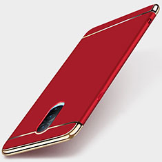 Coque Bumper Luxe Metal et Plastique Etui Housse M01 pour Oppo RX17 Pro Rouge