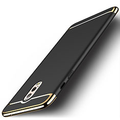 Coque Bumper Luxe Metal et Plastique Etui Housse M01 pour Samsung Galaxy J7 Plus Noir